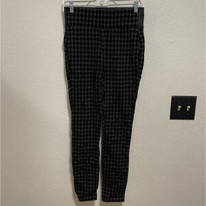 One5One High Waist Pull On Textured Houndstooth Leggings SMALL